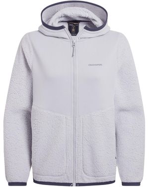 Craghoppers Ladies Telesto Fleece Hooded Jacket (Lunar) - Blue