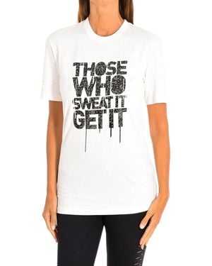 Zumba Sports T-Shirt With Sleeves Z2T00162 - White