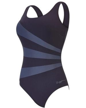 Zoggs Ladies Sandon One Piece Swimsuit - Blue