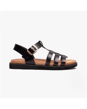 Heavenly Feet Saltwater Slingback Sandals - Black