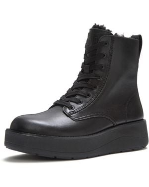 Fitflop Gen-Ff Roam Shearling Leather All Boots - Black
