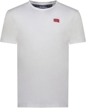 GEOGRAPHICAL NORWAY Short Sleeve T-Shirt Sy1363Hgn - White