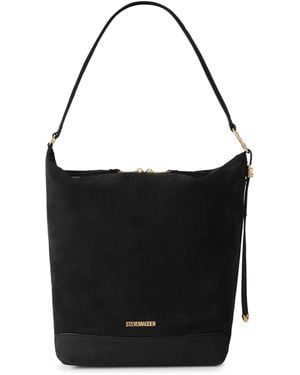 Steve Madden Leather Maybel Bag - Black