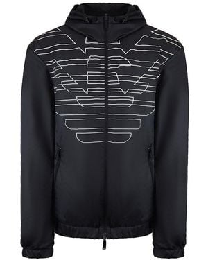 Armani Emporio Logo Reversible Jacket - Black