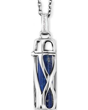 Engelsrufer Ern-Heal-Lp-S Ladies Powerful Stone Necklace Sterling - Blue