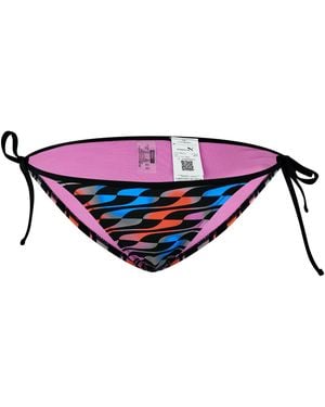 PUMA Wave Patterned Tie Bikini Bottom - Blue
