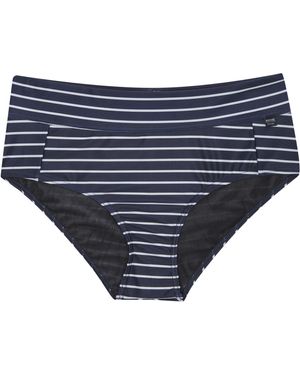 Regatta Ladies Paloma Striped Swim Briefs - Blue