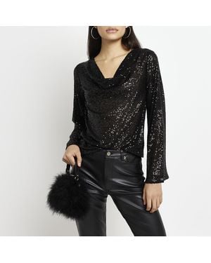 river island sequin tops