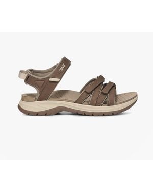 Teva Tirra Sport Leather Cross Strap Sandals Caribou - Brown
