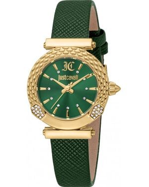 Just Cavalli Jc1L332L0325 Ladies Animalier Mistero Snake Watch - Green