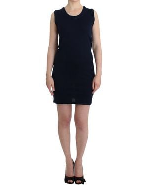 John Galliano Cotton Jersey Dress - Blue