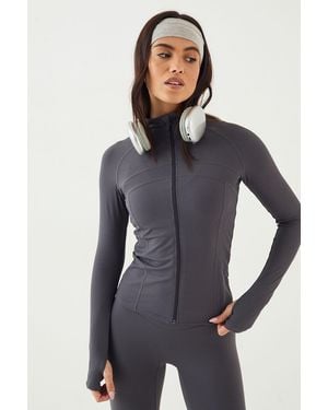 DSGN Studio Sculpt Rib Seam Detail Sports Jacket - Blue