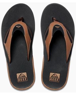 Reef Fanning Sandals/Tan - Black