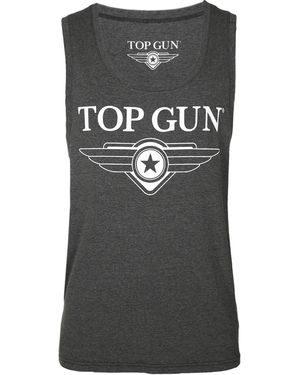 top gun Tank Top Truck Tg20191003 - Grijs