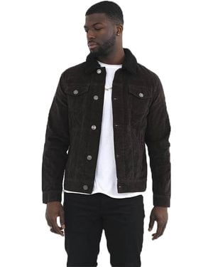 Brave Soul Prestwich Corduroy Jacket - Black