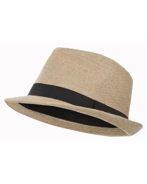 Trespass Adult Fedora Hat Linen - Natural