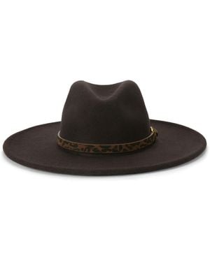 Kurt Geiger Chelsea Fedora Hat - Brown