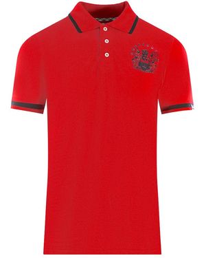 Aquascutum Tipped Aldis Polo Shirt - Red