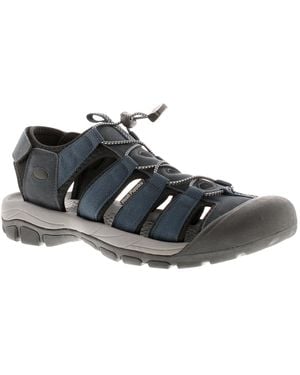 Hush Puppies Pu Upper Active Closed Toe Sandal With Touch Fastening - Black