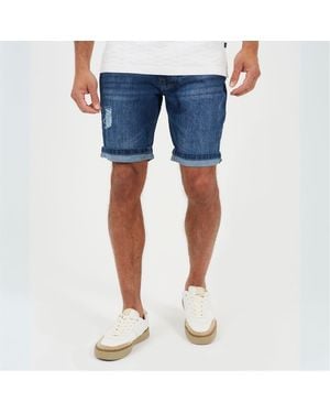 Brave Soul Denim Shorts - Blue