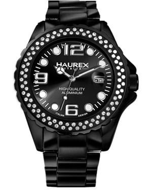 Hourex Haurex Italy: Ink Stones Watch - Black
