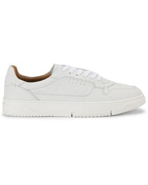 Steve Madden Leather Cliff Trainer Trainers - White