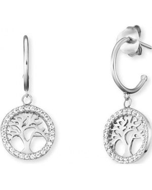 Engelsrufer Ere-Liltree-Zi-Cr Ladies Tree Of Life Earrings Sterling - Metallic