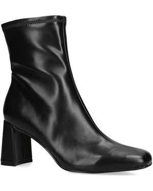 Steve Madden Leather Hurst Boots - Black