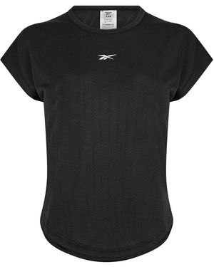 Reebok Borstlogo T-Shirt - Zwart