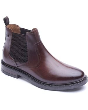 Base London Smith Leather Boots - Purple