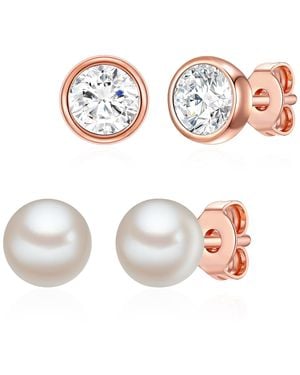 Rafaela Donata Sterling Set (Earrings 2 Pairs) - White