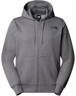 The North Face Simple Dome Full Zip Hoodie Cotton - Grey