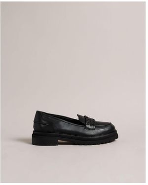 Ted Baker Razza Whipstitch Detail Loafer - Black