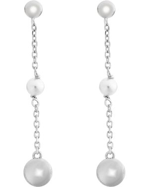 Orphelia 'Milena' 925 Sterling Drop Earrings - White