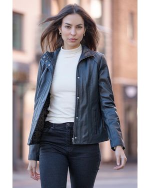 Ashwood Leather 'Juliet' Real Jacket - Blue