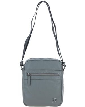 Brampton London 'Crossflow' Real Leather Crossbody Bag - Blue