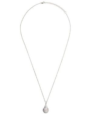 Orphelia 925 Sterling Chain With Pendant - White