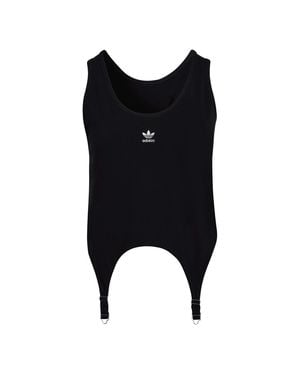 adidas Originals Scoop Neck Relaxed Fit Tank - Black