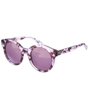 Ferragamo Sf862S Round Shape Acetate Sunglasses - Purple