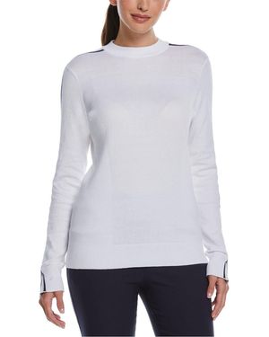 Callaway Apparel Mock Neck Regular Fit Jumper - White