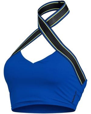 Speedo Halter Crop Top - Blue