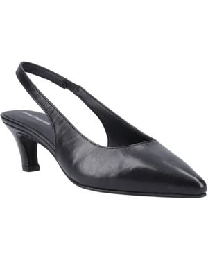 Hush Puppies Nahla Leather Pointy Slingback Shoes - Blue