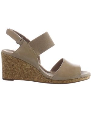 Clarks Lafley Lily Wedges Leather - Grey