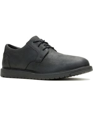 Hush Puppies Jenson Muddy River Leather Oxford Shoes - Black