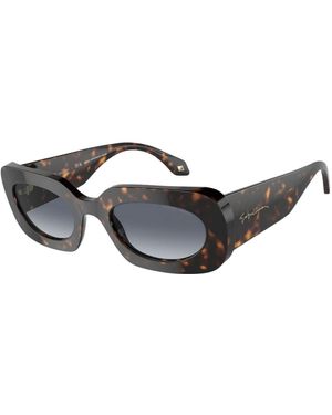 Armani Brown Acetate Sunglasses - Multicolour