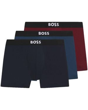 BOSS 3P D.Beckham Boxer Briefs - Blue