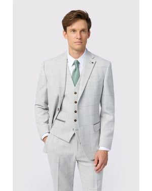 Antique Rogue Single Breasted Two Button Tailored Suit Jacket - Grey