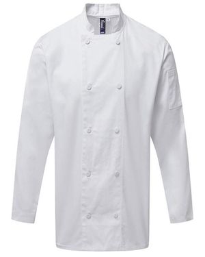 PREMIER Coolchecker Long-Sleeved Chef Jacket - White