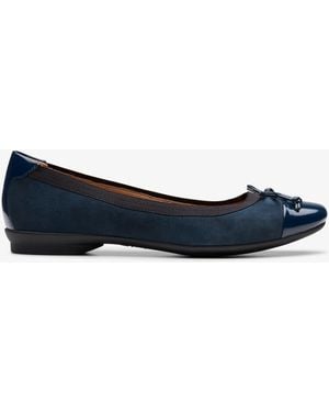 Clarks Candra Glow Combi Shoes - Blue