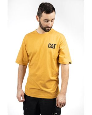 Caterpillar W05324 Trademark Cotton T-Shirt - Yellow